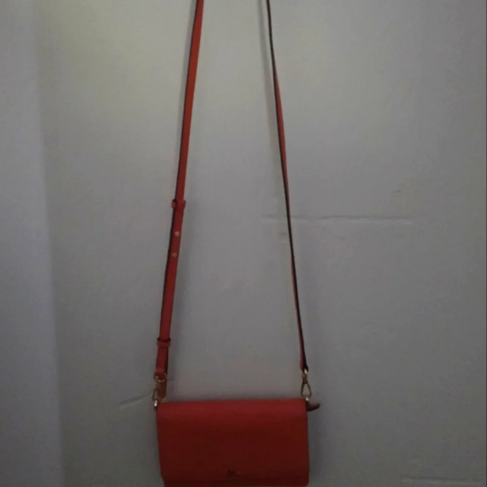 MICHAEL KORS Pebbled Leather Convertible Crossbody - Coral - Picture 3 of 12